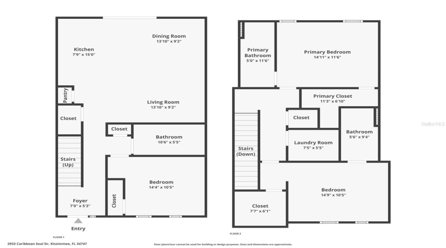 KISSIMMEE, Florida 34747, 3 Bedrooms Bedrooms, ,3 BathroomsBathrooms,Residential,For Sale,CARIBBEAN SOUL,0,MFRS5137147