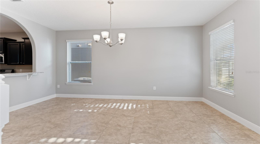 Large separate dining room