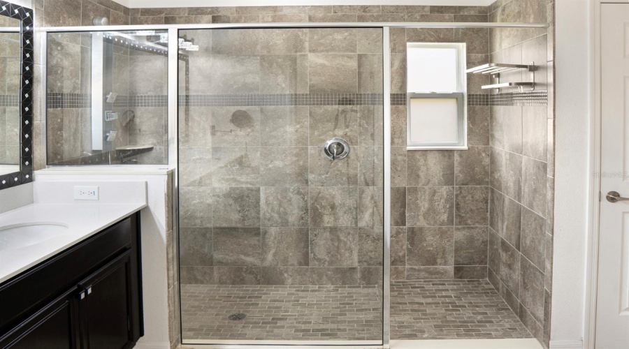 Primary bathroom huge walk-in shower Primary bathroom huge walk-in shower