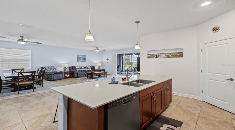 Kitchen island overlooking it all Kitchen island overlooking it all