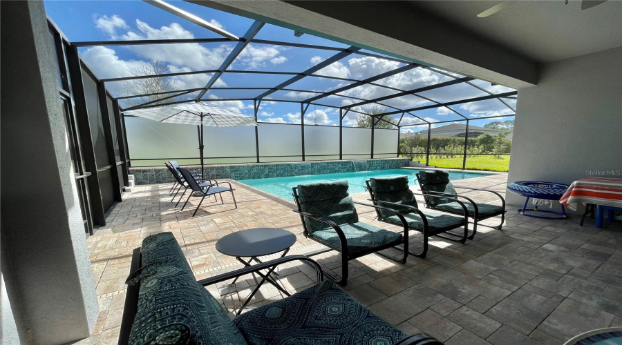 Covered lanai Covered lanai