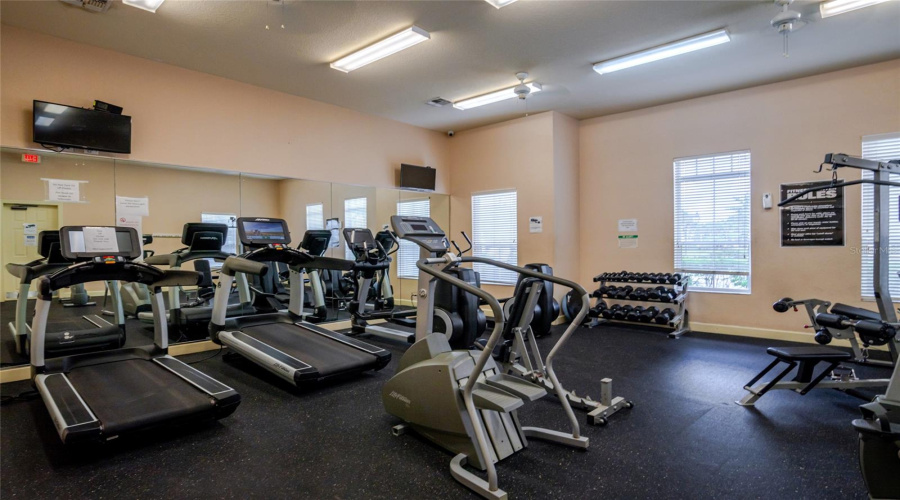 gym in clubhouse