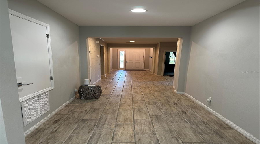 hallway of home, wood look tile hallway of home, wood look tile