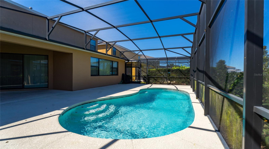 Private pool and screened deck Private pool and screened deck