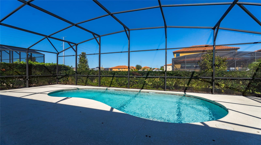 Private pool and screened deck Private pool and screened deck