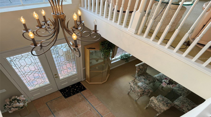 View into Entry Foyer from Loft View into Entry Foyer from Loft
