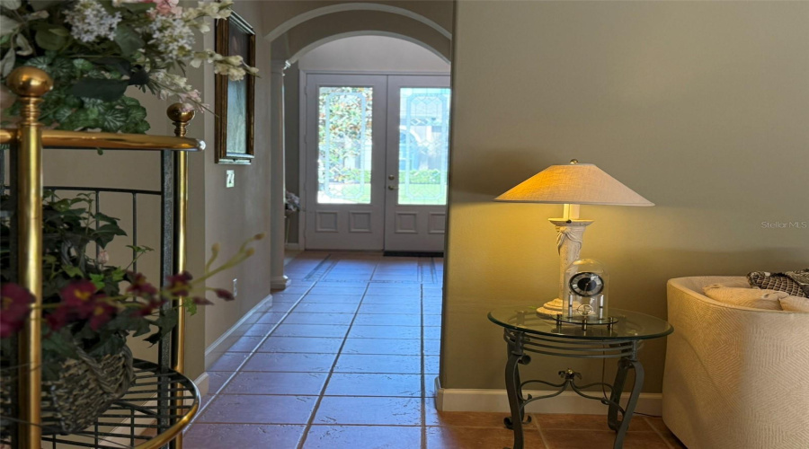 View From Family Room into Entry Foyer View From Family Room into Entry Foyer