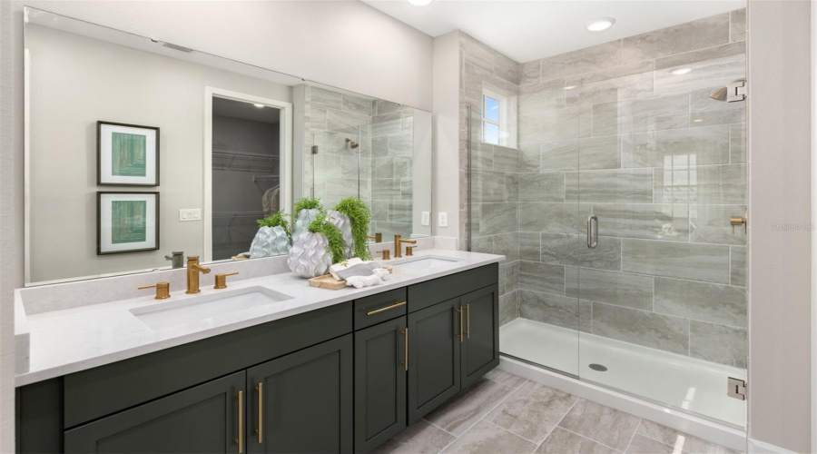 Island Village Model Primary Bathroom