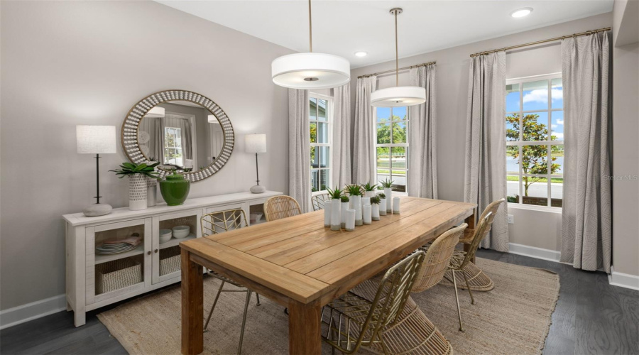 Island Village Model Dining Room