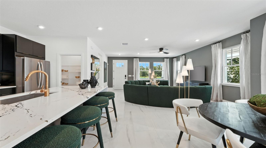 Island Village Anastasia Model Kitchen, Dining Room and Great Room