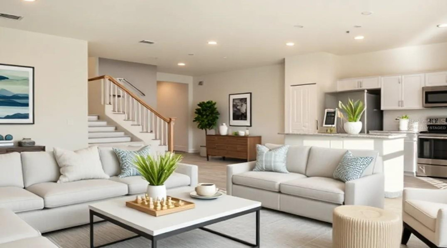 Open Space Virtually staged Open Space Virtually staged