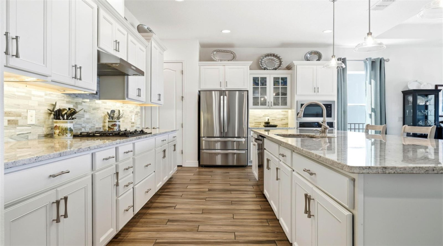 Gourmet Kitchen easy to cook, easy to clean, room to store every gadget the new home owner has ever found during their treasure hunts around the world!