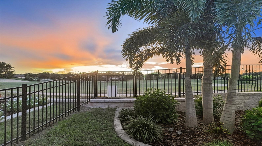 The gate out of the backyard right onto the golf course.