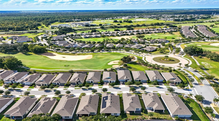 The Mystic Dunes Golf Course runs throughout the community.