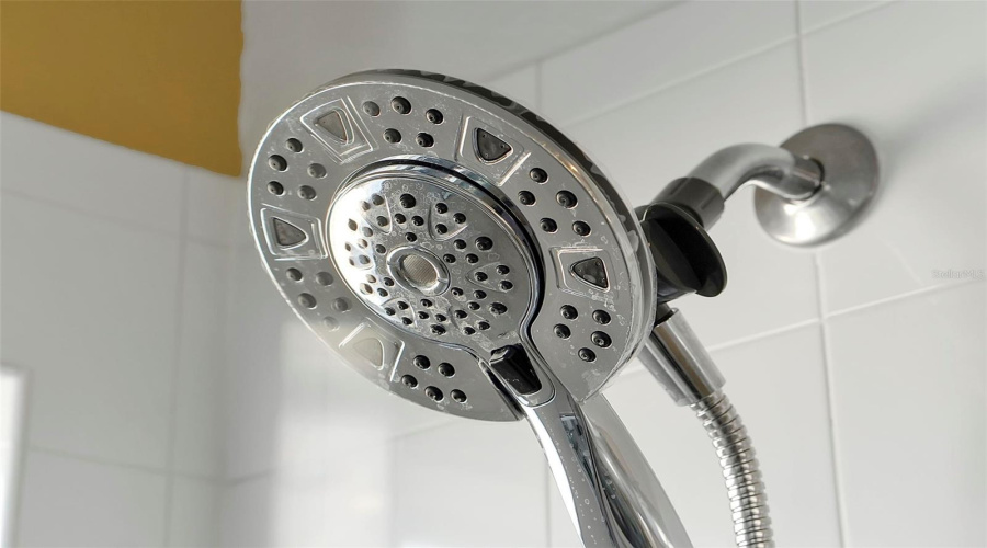 Primary bathroom, 2nd floor, new shower head