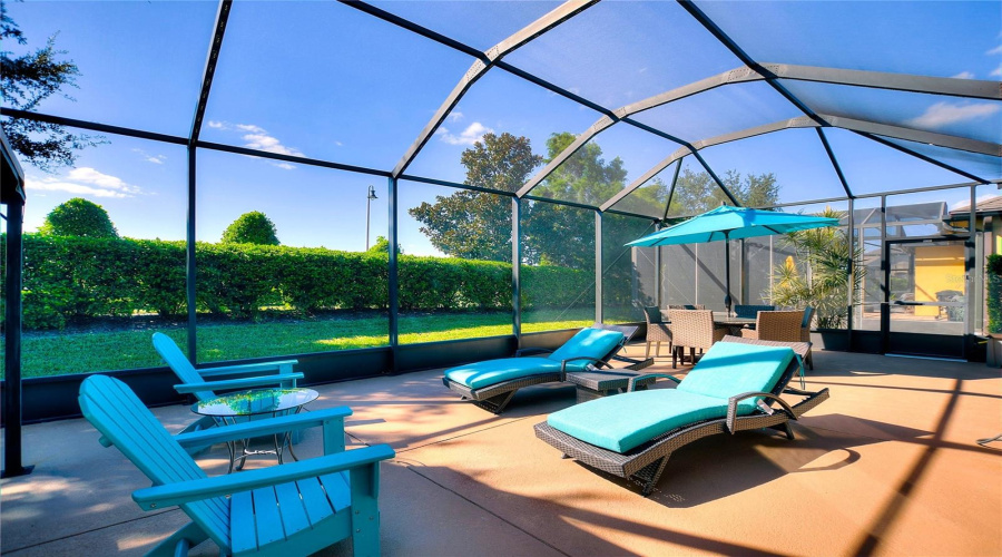 Open, Screened Lanai