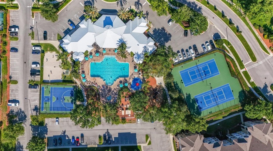 Aerial View of Amenities