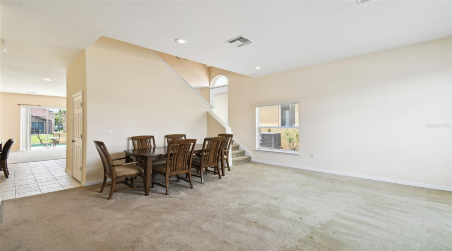 Living Room with stairway access