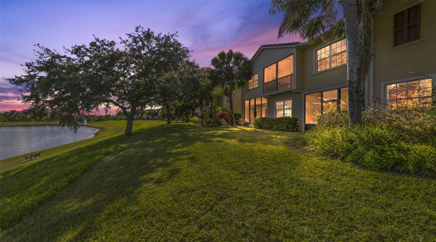 Twilight View of the back