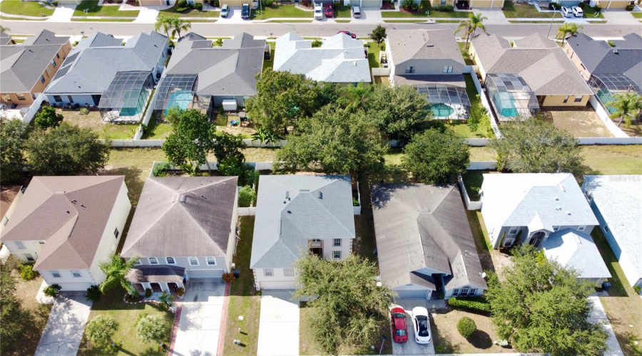 Aerial view, roof installed 2022