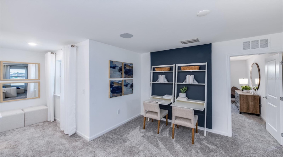 Model Home Design Only. Pictures and furnishings are for illustrative purposes only. Elevations, colors and options may vary. Furniture is for model home staging only.