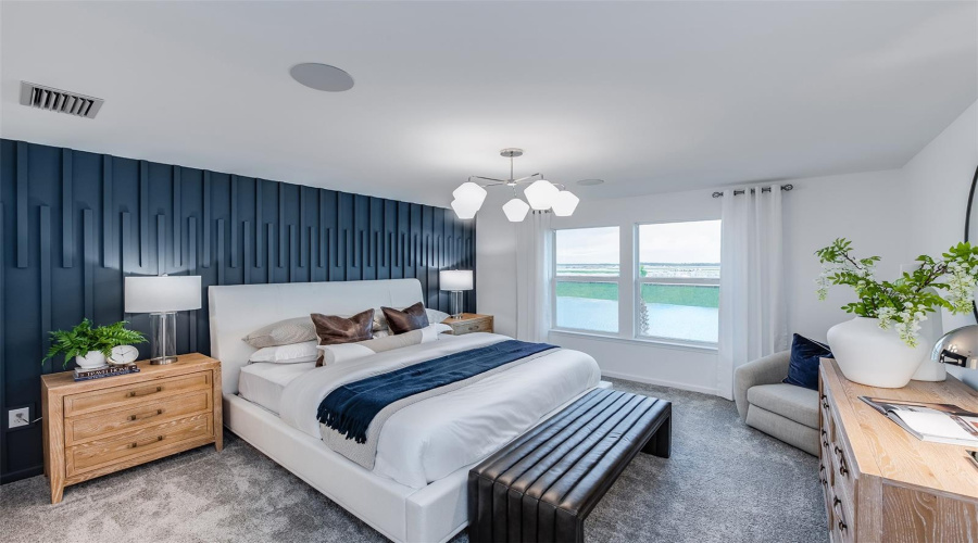 Model Home Design Only. Pictures and furnishings are for illustrative purposes only. Elevations, colors and options may vary. Furniture is for model home staging only.