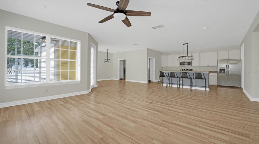 Kitchen from the living room