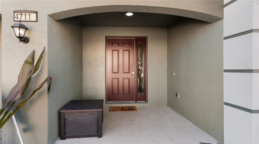 Exterior front door.