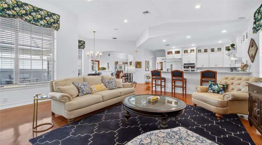 Family Room open to Kitchen