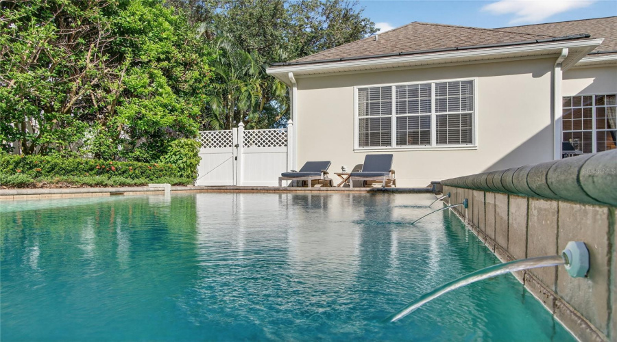 Pool with Water Feature