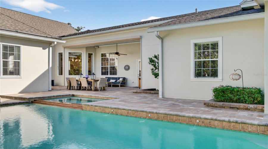 Back Patio from Pool