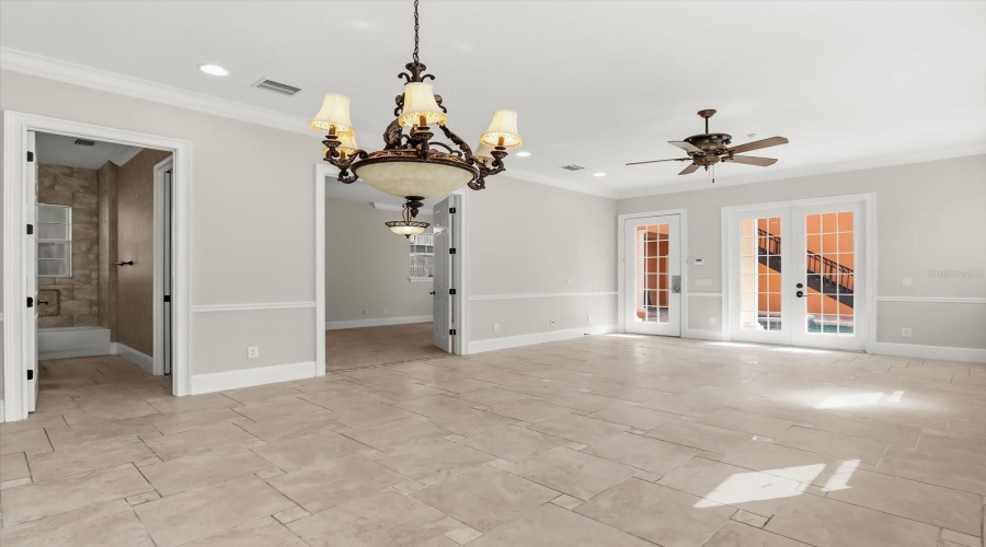 front living and dining room at entrance of home