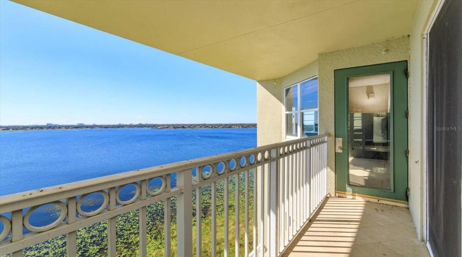 Second floor lakefront patio