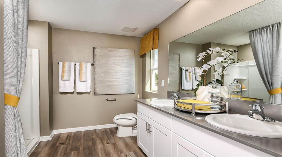 virtually staged/model home