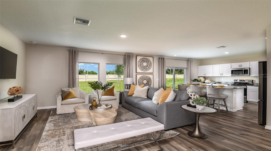 virtually staged/model home