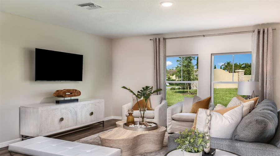 virtually staged/model home