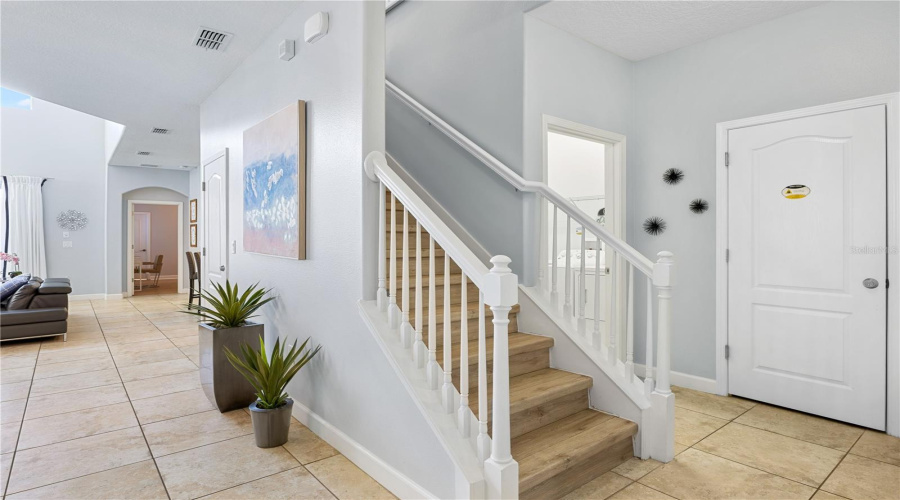 Stairs to second floor.