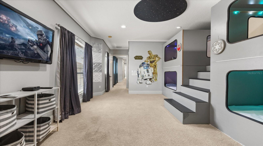 Kids Room W/ Built In Bunk Beds