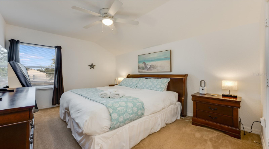 Upstairs, you’ll find FOUR ADDITIONAL BEDROOMS, all generously sized—one boasting DIRECT ACCESS to a shared full bath, creating an ideal guest or teen suite. Bedroom 2.