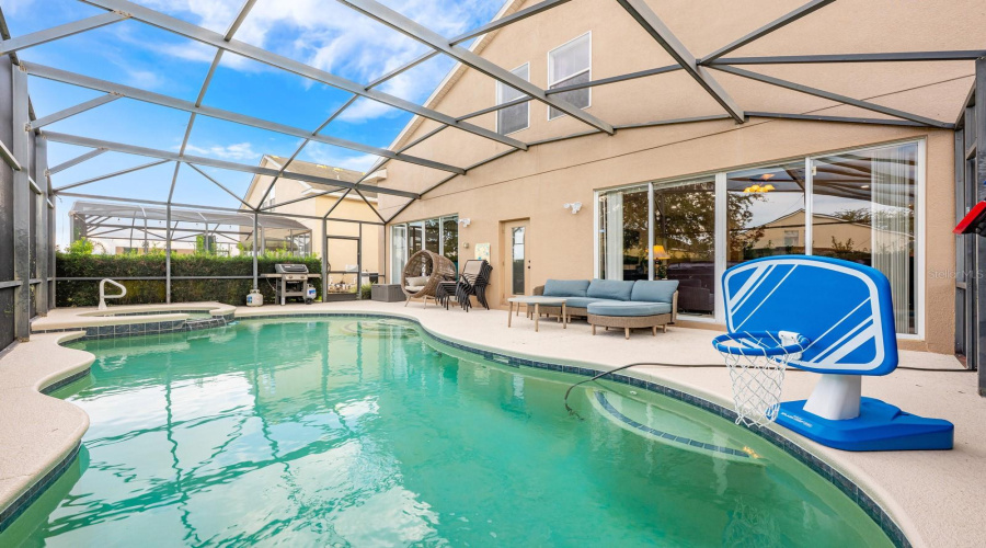 Your private pool oasis has been thoughtfully upgraded with a PENTAIR POOL FILTER, resilience SALT CELL SYSTEM, and a WIFI-ENABLED HEATER CONTROL BOX (all in 2024).
