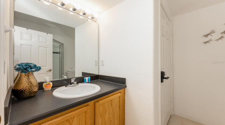 A second full bath completes this well-designed upper level.