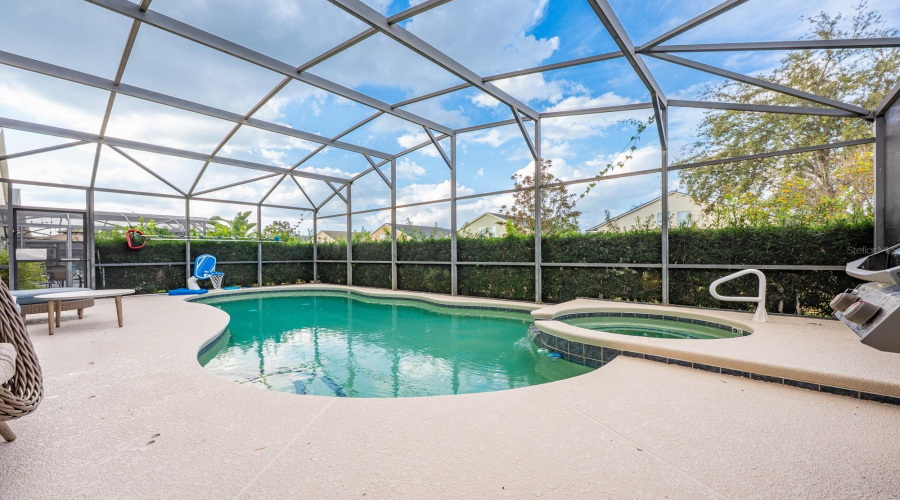 Your private pool oasis has been thoughtfully upgraded with a PENTAIR POOL FILTER, resilience SALT CELL SYSTEM, and a WIFI-ENABLED HEATER CONTROL BOX (all in 2024).
