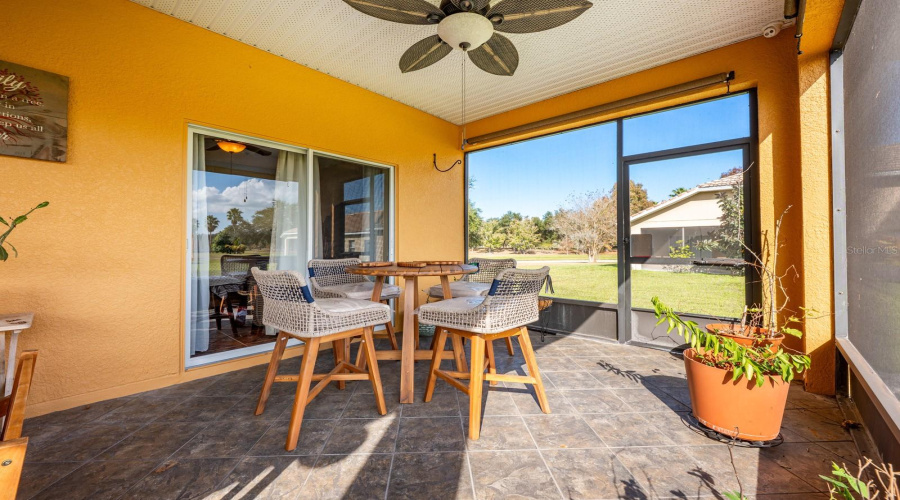 With space for dining...