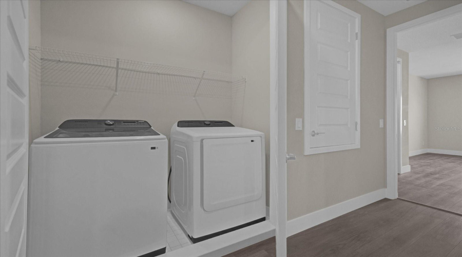 Upstairs washer and dryer