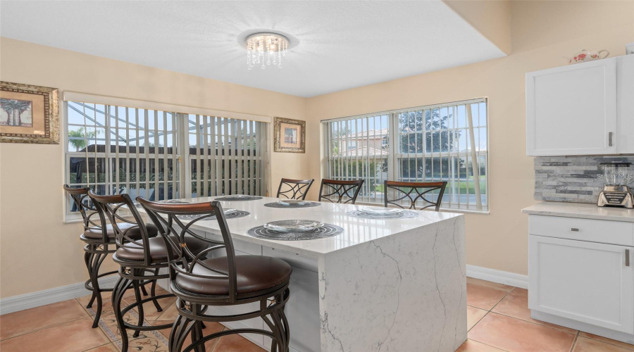 Light filled breakfast nook.