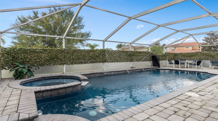 Private pool and spa.