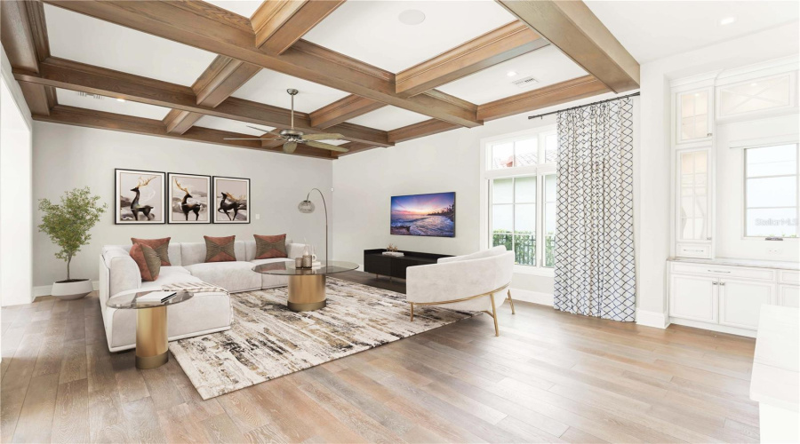 Spacious and open living area..