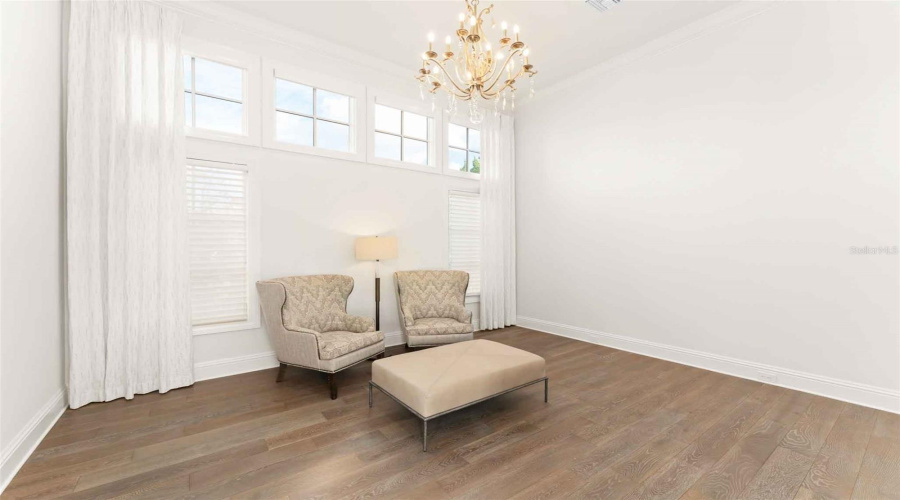 Second office/gym/sitting room/flex space in the primary wing..