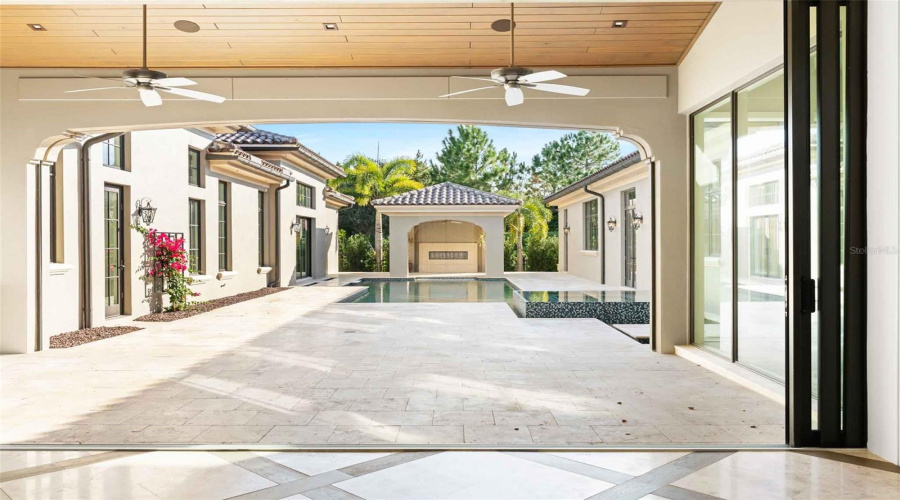 Expansive patio area for cooking, dining, entertaining..