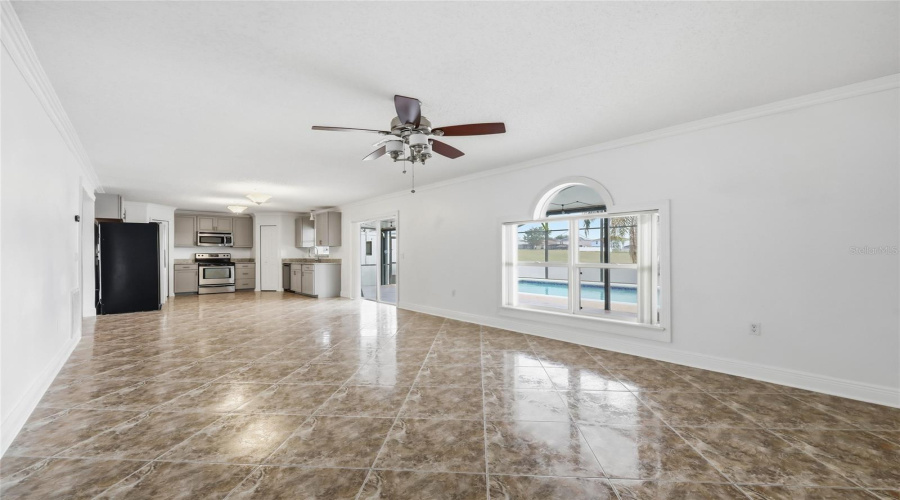 Great room for entertaining/ Living and Dining Room